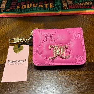 NWT Juicy Couture Tie The Knot Dual Sided Card Case